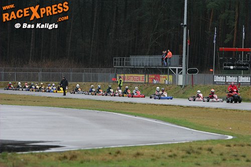 De race werd even onderborken